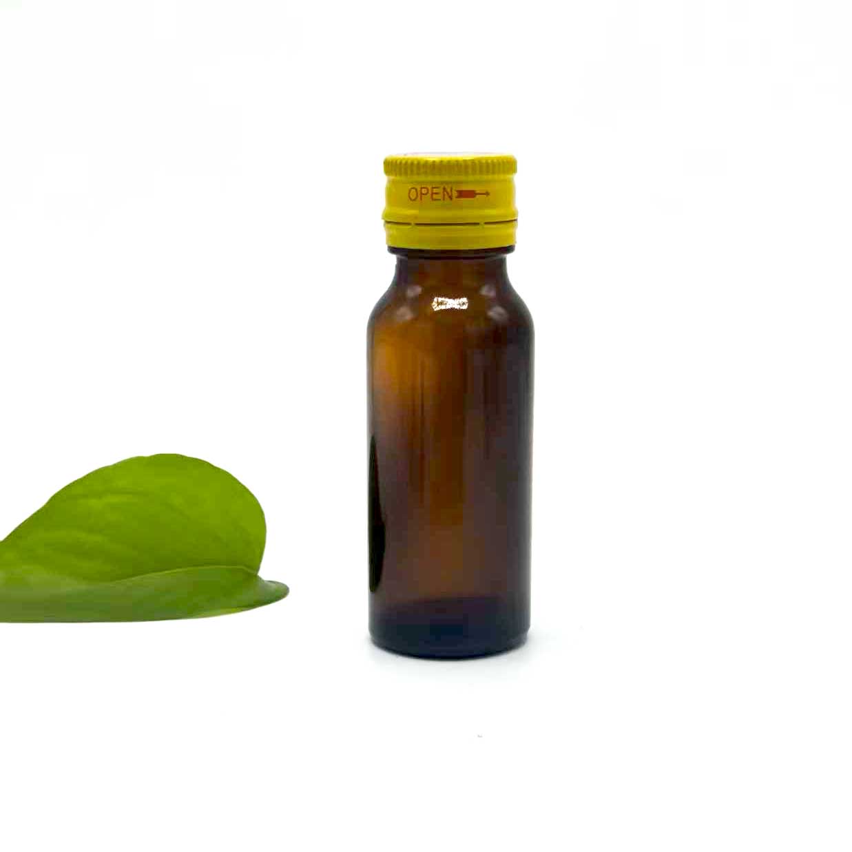 Bouteille de liquide oral marron de 20 ml